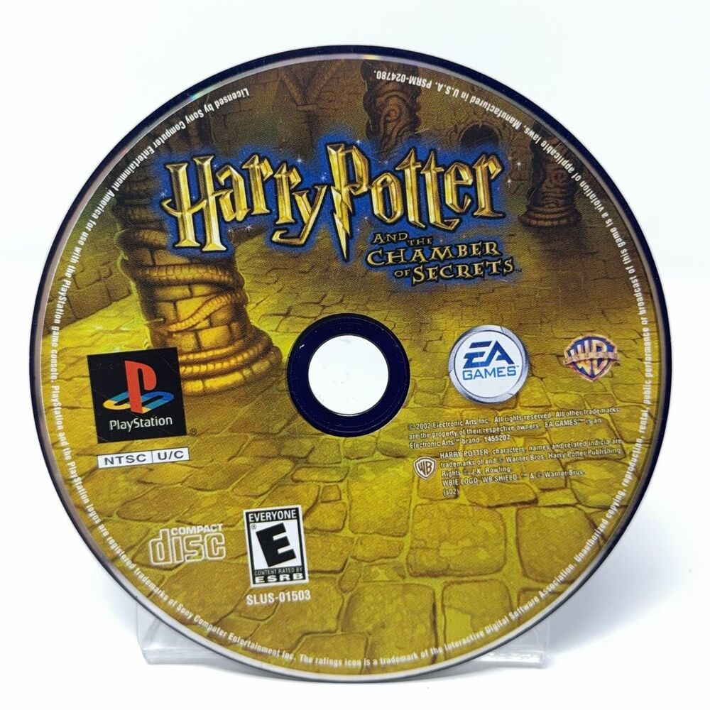 Harry Potter Chamber of Secrets PS1 2002 Disc Only Refurbished Tested